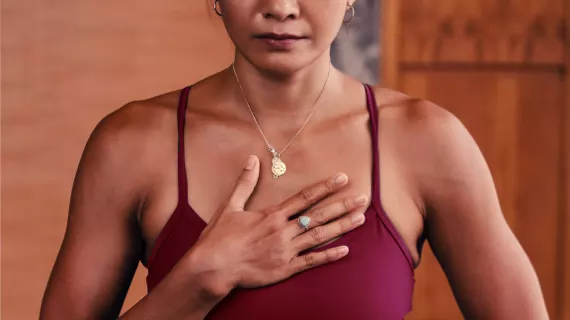 woman doing yoga